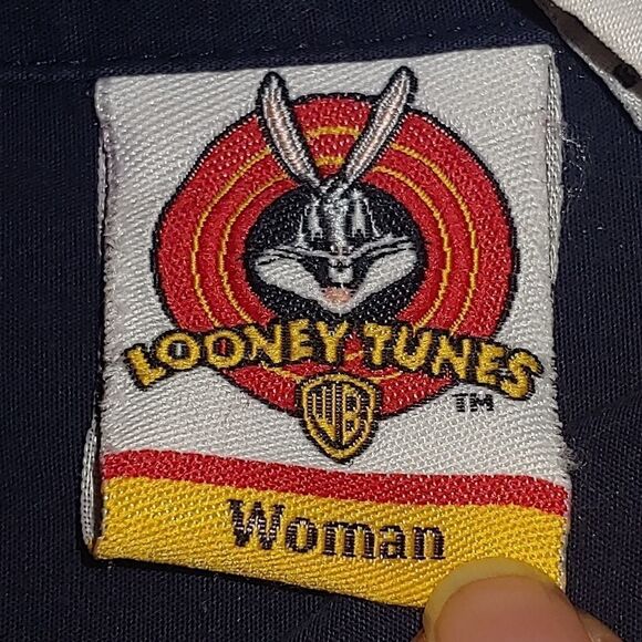 TWEETY BIRD LOONEY TUNES Navy Blue 3/4 length sleeve. Woman Size 18W/20W. - Picture 7 of 10